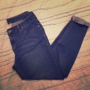 Faded Glory Super Stretchy Cuffed Skinny Jeans